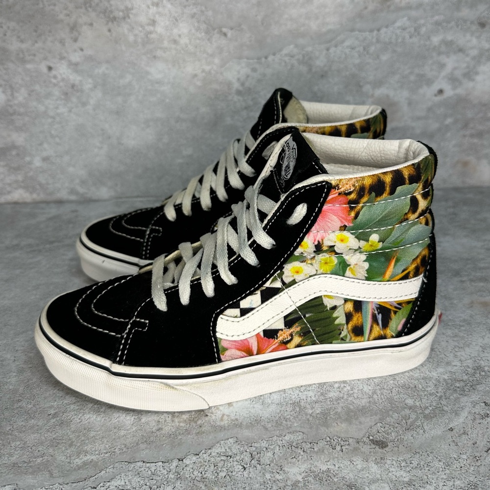 VANS SK8-Hi Tropical Animal Checkerboard Shoes 500714 Men's US 4.5 /‎ 6 Woman’s